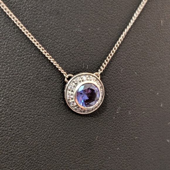 Retired Authentic Silpada Designs Alluring Azure Halo 925 Sterling Necklace - Picture 2 of 9